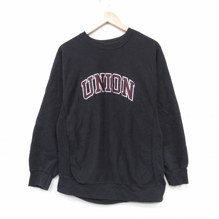 MVスポーツ 00s 長袖スウェット UNION ブラック メンズL相当 | 古着