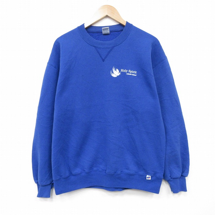 ラルフローレン 90s 長袖スウェット Holy ブルー メンズL相当 | 古着