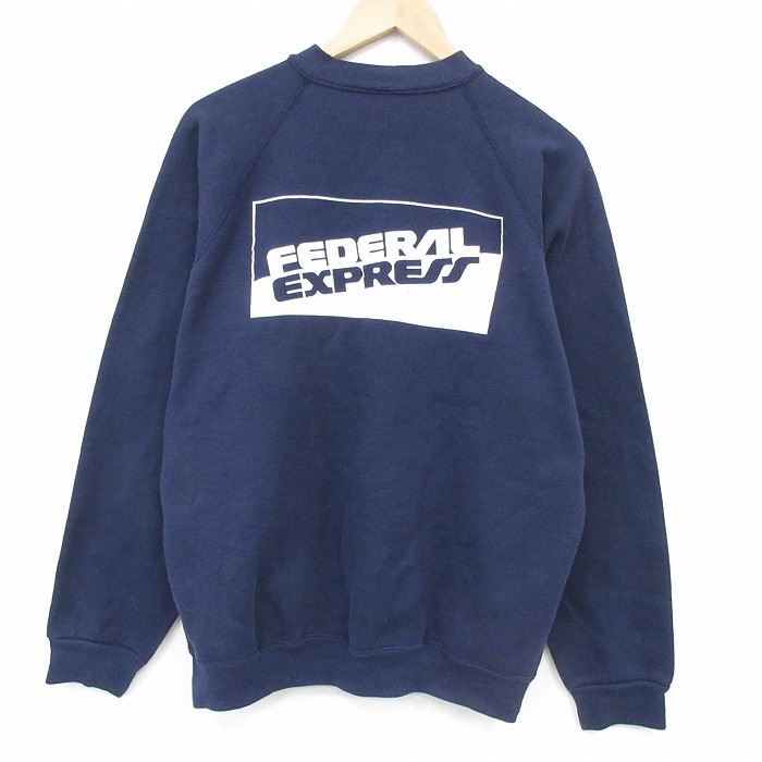 ディスカス 90s 長袖スウェット FedEx ネイビー メンズXL相当 | 古着