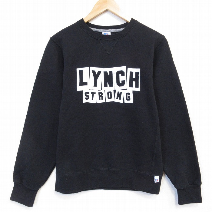 ラッセル 長袖スウェット LYNCH ブラック メンズS相当 | 古着