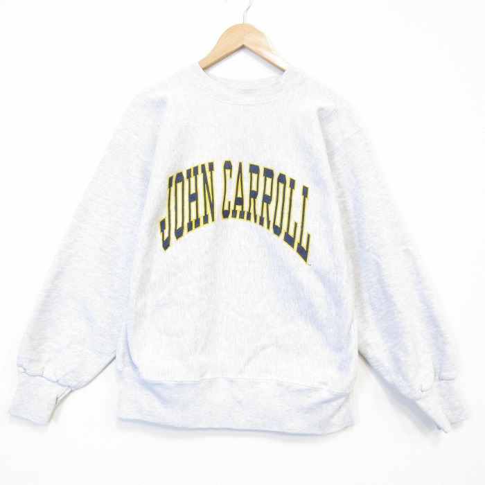 90s 長袖スウェット JOHN 霜降りグレー メンズXL相当 | 古着