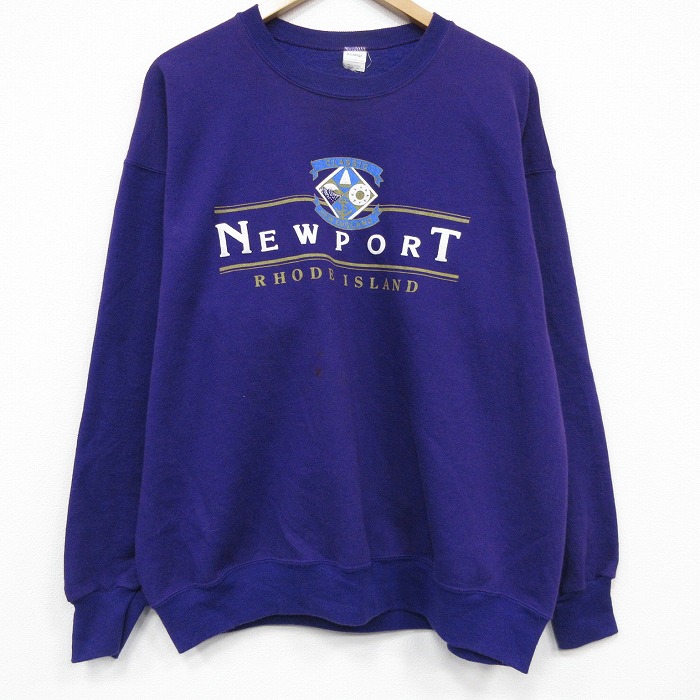 ニューポート 90s 長袖スウェット パープル メンズXL相当 | 古着