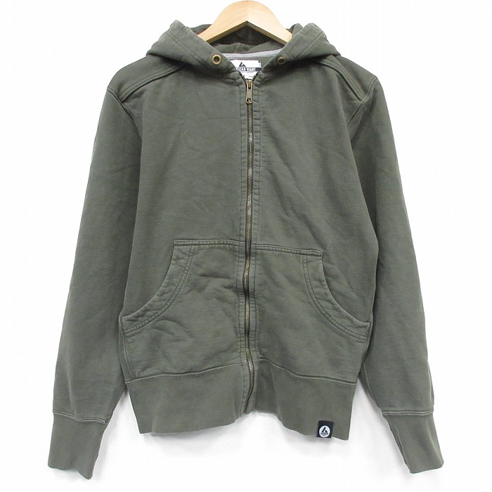 AMERICAN GIANT 長袖フルジップスウェット 濃緑 メンズL相当 | 古着