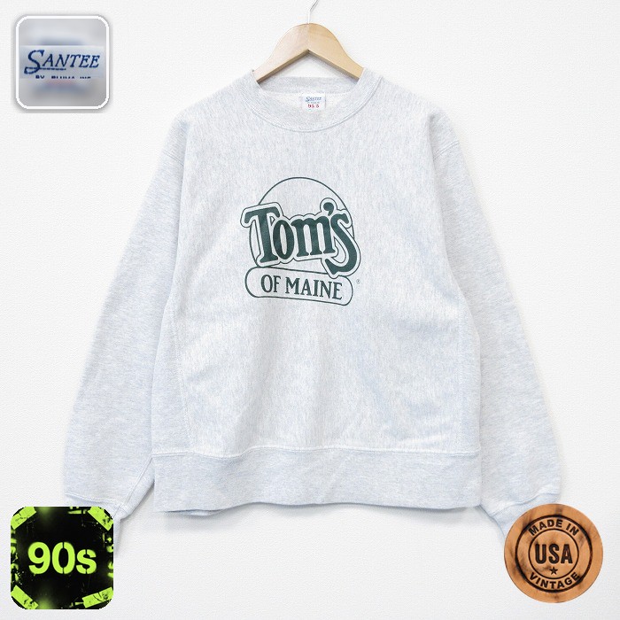 Toms 90s 長袖スウェット リバースタイプ グレー メンズL相当 | 古着