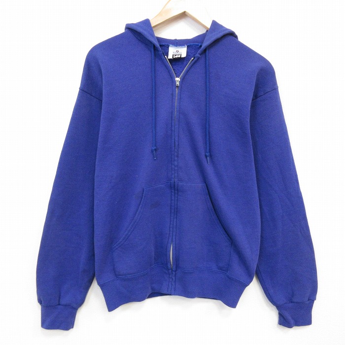 リー 90s 長袖スウェットパーカー ブルー メンズM相当 | 古着