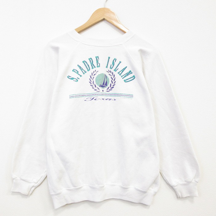 ヘインズ 90s 長袖スウェット テキサス ホワイト メンズL相当 | 古着