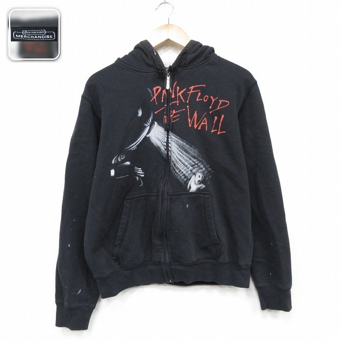 【20%OFF】ピンクフロイド 長袖フルジップスウェット ブラック メンズM相当 | 古着