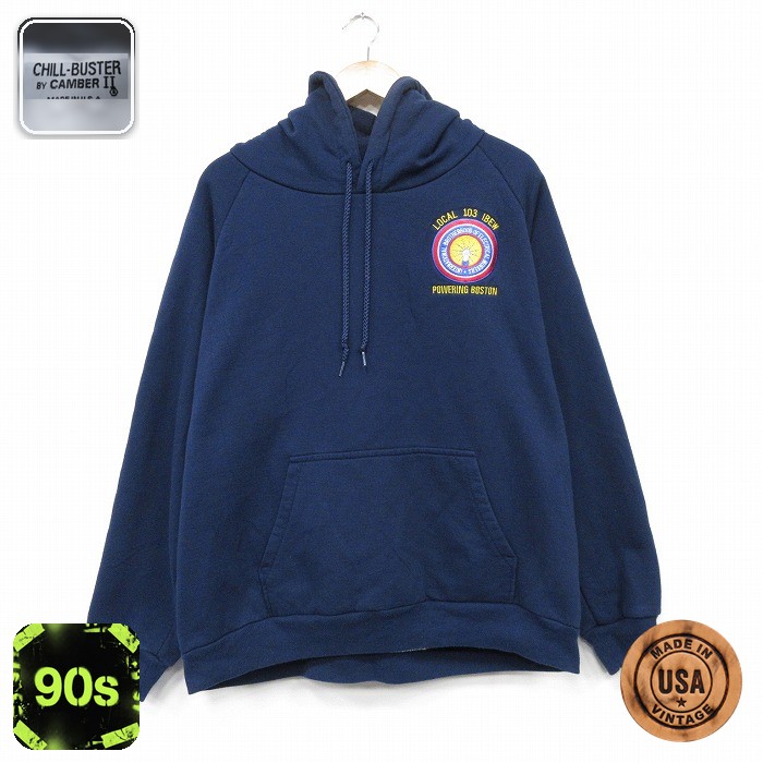【20%OFF】キャンバー 90s ラグランパーカー LOCAL ネイビー メンズXL相当 | 古着