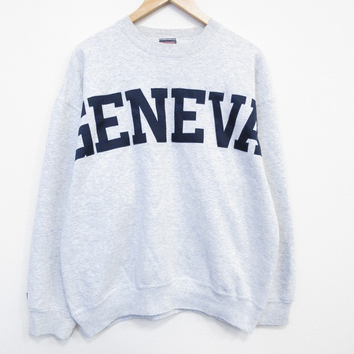 ジャンスポーツ 90s 長袖スウェット GENEVA グレー メンズXL相当 | 古着