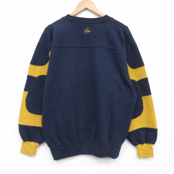 90s 長袖スウェット ネイビー メンズL相当 | 古着