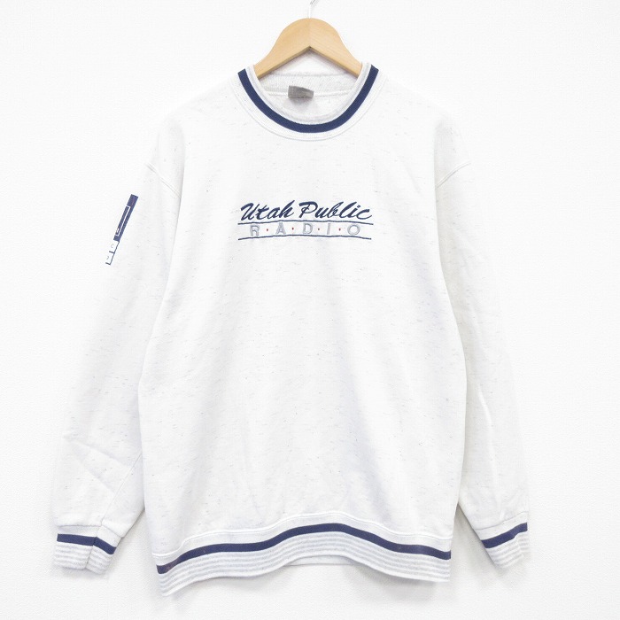 オニータ 90s 長袖スウェット ユタ グレー メンズL相当 | 古着