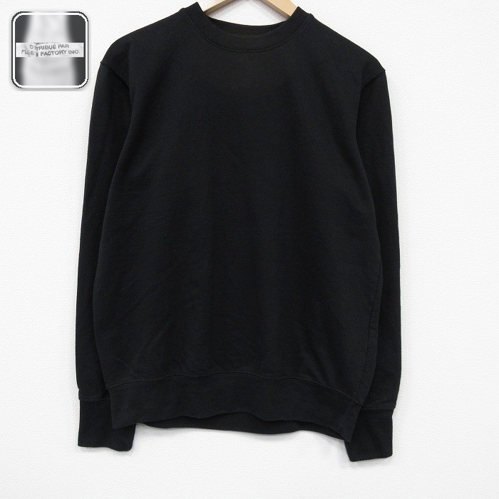 【20%OFF】長袖スウェット ブラック メンズM相当 | 古着