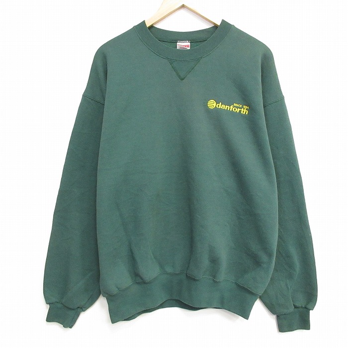 90s 長袖スウェット グリーン メンズXL相当 | 古着