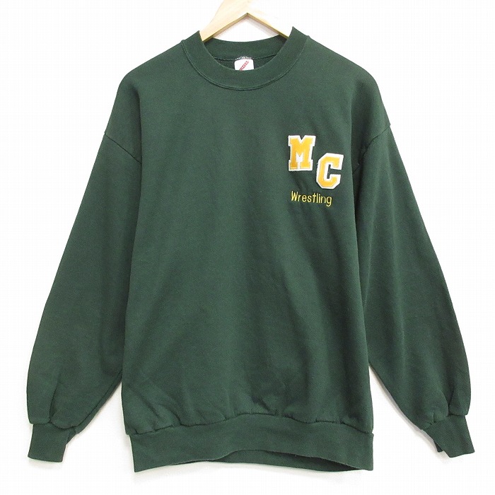 ジャージーズ 90s 長袖スウェット MC グリーン メンズL相当 | 古着