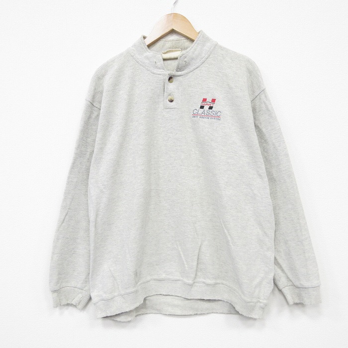 90s 長袖トップス クラシック グレー メンズXL相当 | 古着