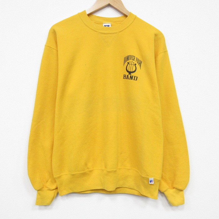 ラッセル 90s 長袖スウェット BAND イエロー メンズL相当 | 古着
