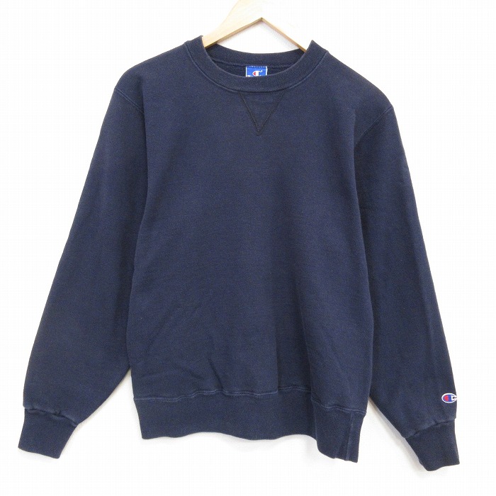 チャンピオン 長袖スウェット ネイビー S | 古着