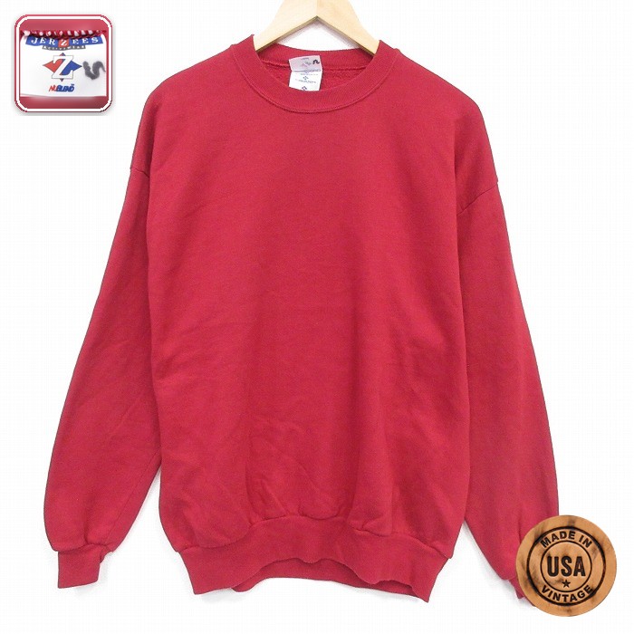 【20%OFF】ジャージーズ 長袖スウェット レッド メンズL相当 | 古着