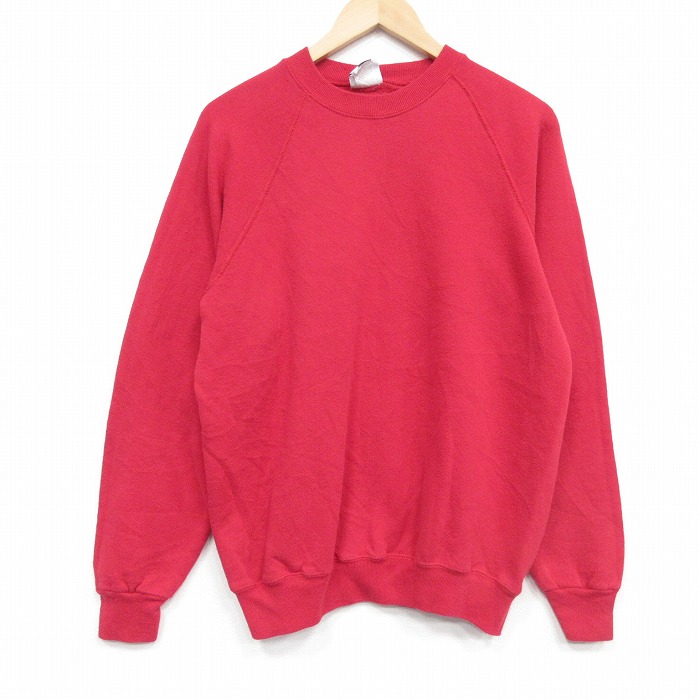 リー 90s 長袖スウェット ラグラン レッド L | 古着