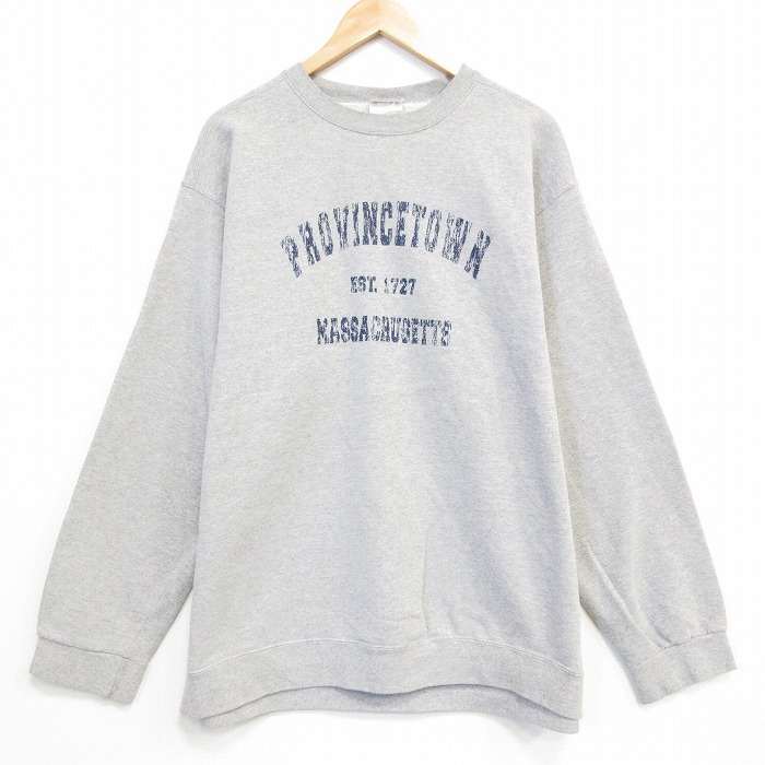 90s 長袖スウェット マサチューセッツ グレー XL | 古着