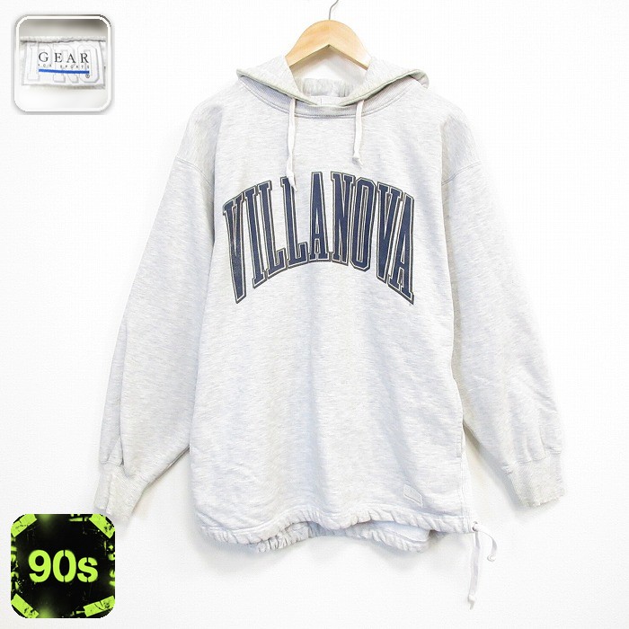 【20%OFF】90s 長袖パーカー VILLANOVA グレー メンズXL相当 | 古着