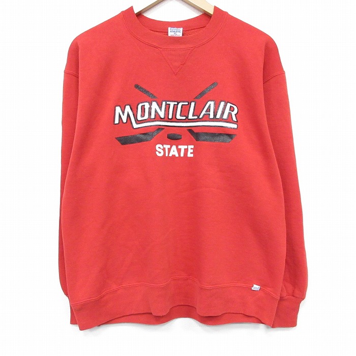 ラッセル 90s 長袖スウェット ホッケー レッド L | 古着