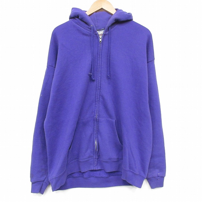 リー 90s フルジップスウェット パープル XL | 古着