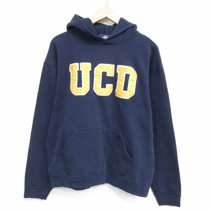 90s 長袖パーカー UCD ネイビー XL | 古着