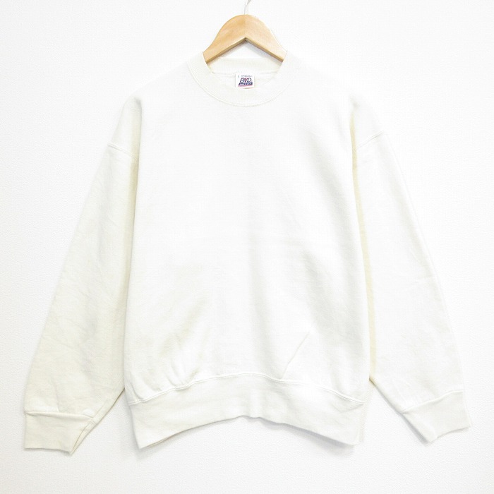 BVD 90s 長袖スウェット ホワイト L | 古着