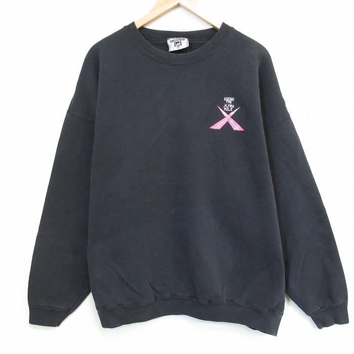 リー 90s 長袖スウェット GOING ブラック XL | 古着