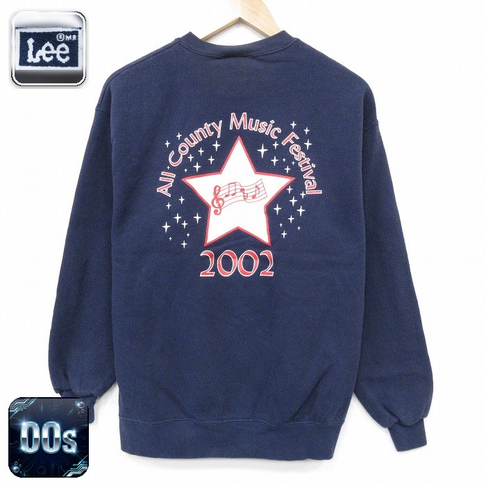 【20%OFF】00s 長袖スウェット カントリーミュージック ネイビー メンズM相当 | 古着