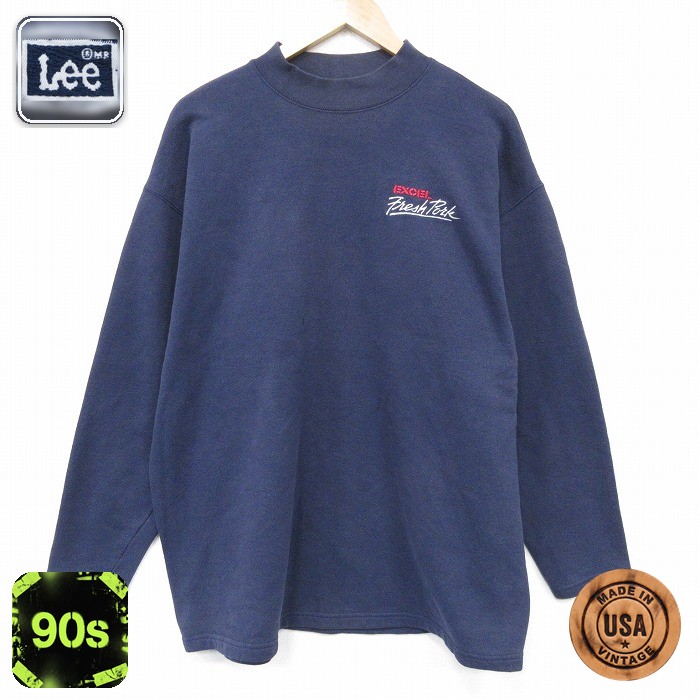 【20%OFF】リー 90s 長袖スウェット EXCEL ネイビーボーダー メンズXL相当 | 古着