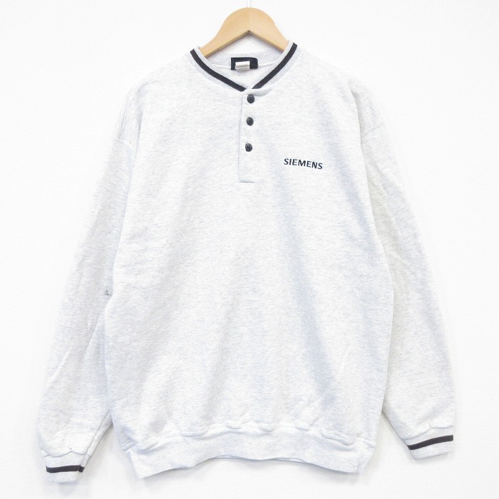 90s 長袖スウェット SIEMENS グレー L | 古着