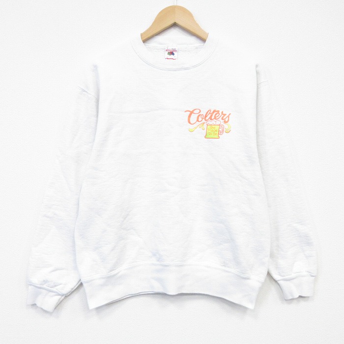 フルーツオブザルーム 90s 長袖スウェット Colters ホワイト M | 古着