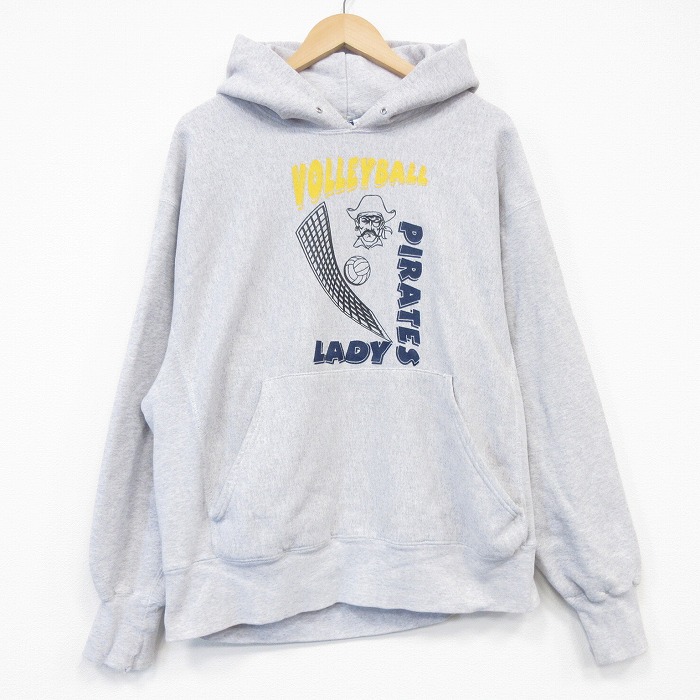 リー 00s 長袖パーカー パイレーツ グレー XL | 古着