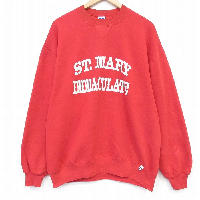 90s 長袖スウェット MARY レッド XL | 古着