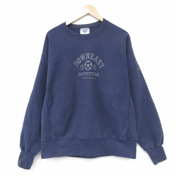 リー 00s 長袖スウェット サッカー ネイビー XL | 古着