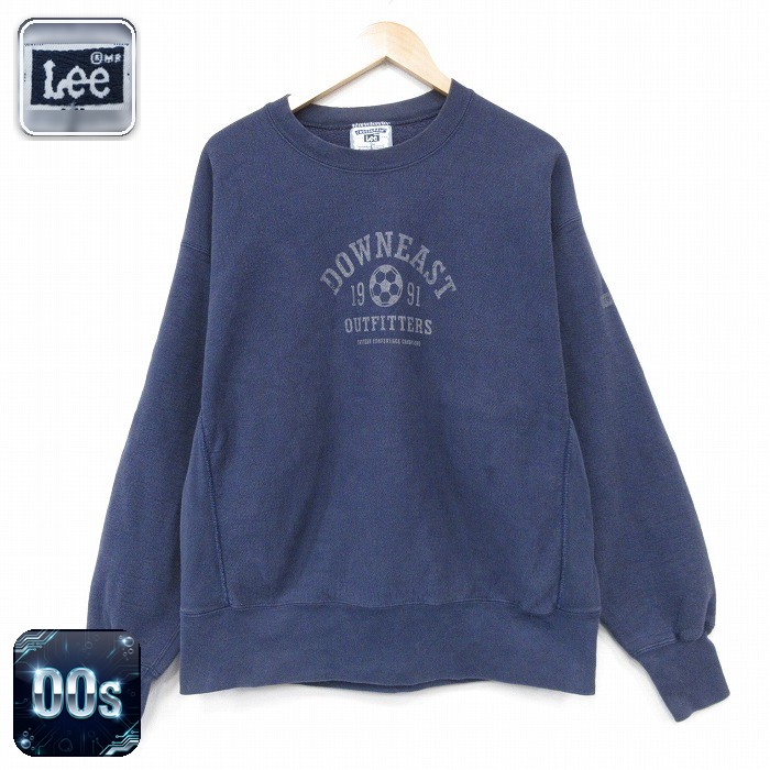 【20%OFF】リー 00s 長袖スウェット サッカー ネイビー メンズXL相当 | 古着