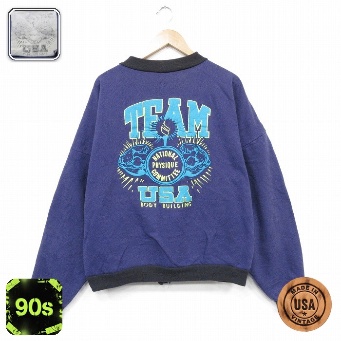 【20%OFF】90s 長袖スウェット チーム パープル メンズXL相当 | 古着