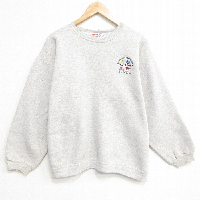 ヘインズ 90s 長袖スウェット THE CURE グレー XL | 古着