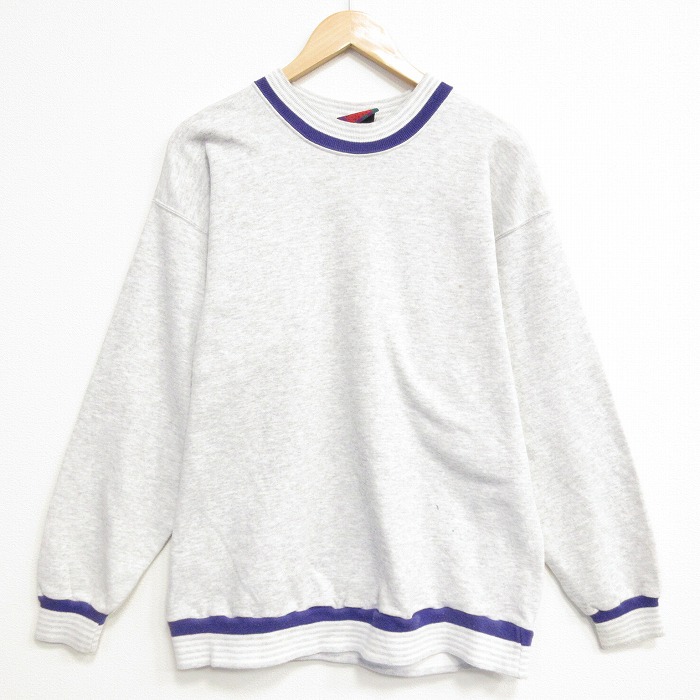 90s 長袖スウェット グレー L | 古着