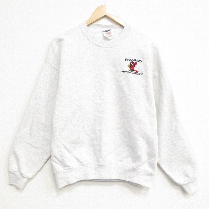 00s 長袖スウェット デビル グレー XL | 古着