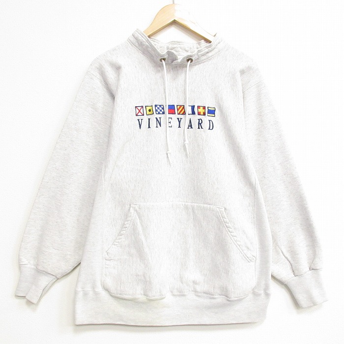 ケルスポーツ 90s 長袖スウェット VINEYARD刺繍 グレー XL | 古着
