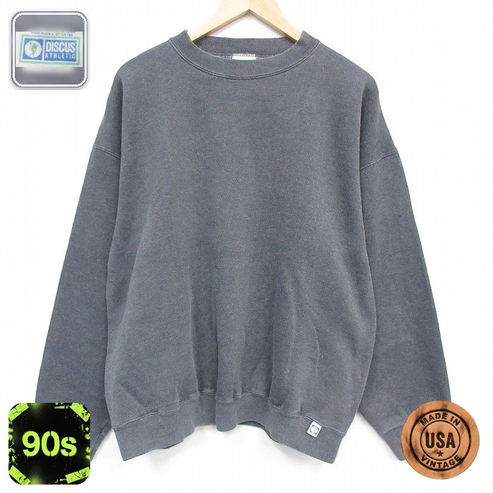 【20%OFF】ディスカス 90s 長袖スウェット グレー メンズXL相当 | 古着