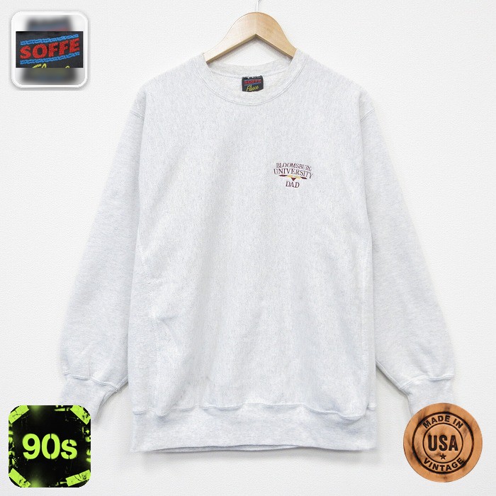 【20%OFF】90s 長袖スウェット DADカレッジ グレー メンズXL相当 | 古着