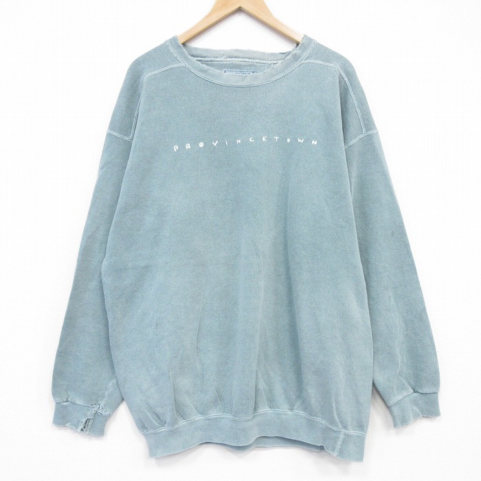 90s 長袖スウェット PROVINCETOWN カーキ XL | 古着