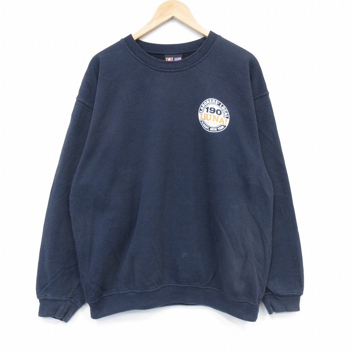 00s 長袖スウェット Livna ネイビー XL | 古着