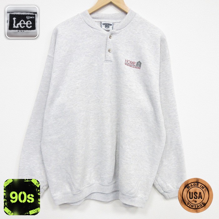 【20%OFF】リー 90s 長袖スウェット HOME グレー メンズXL相当 | 古着