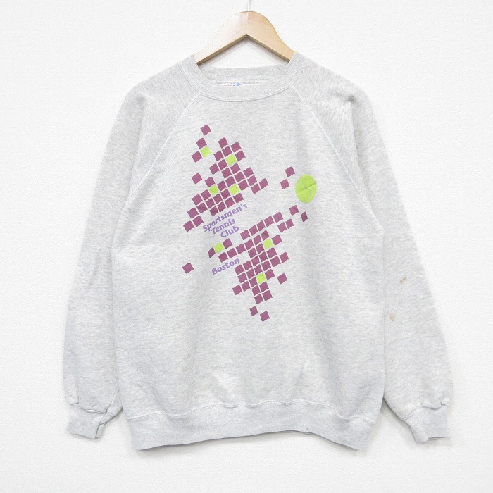 ヘインズ 90s 長袖スウェット ボストン グレー L | 古着