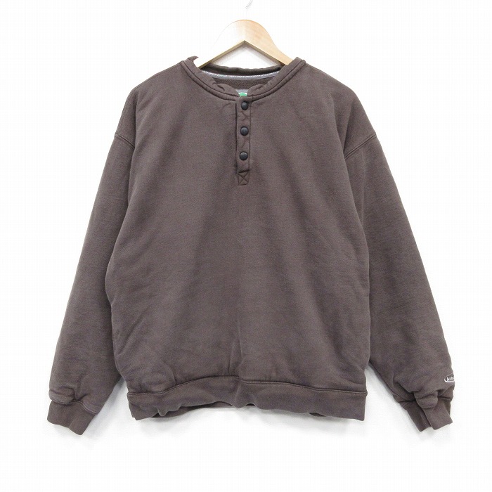 Arborwear 長袖スウェット ワンポイントロゴ ブラウン XL | 古着